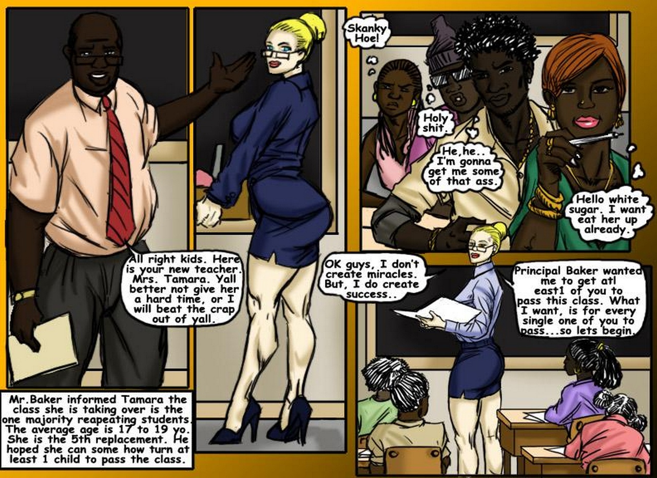 teach tamara - interracial comics - Love Porn comics