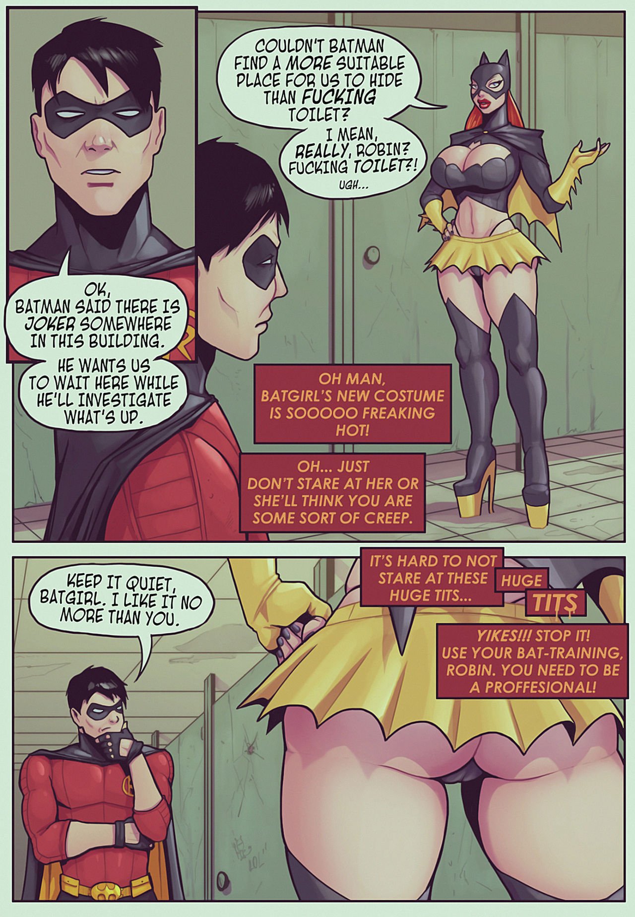 Ruined Gotham - Batgirl Loves Robin - KingComiX.com
